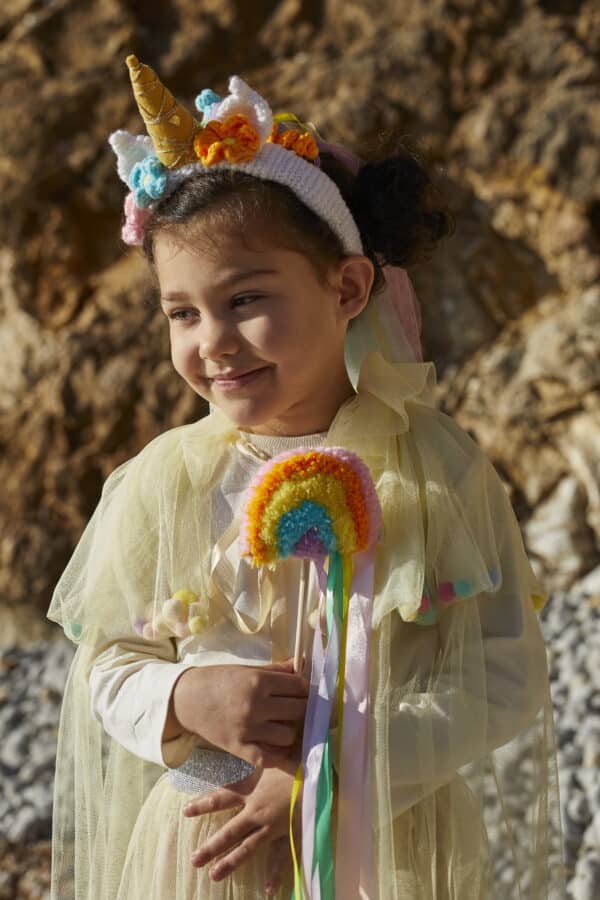 Unicorn crochet headband